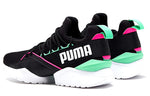 (WMNS) PUMA Muse Maia Street 1 Low-Top Running Shoes Black/Green 367355-01