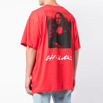 Off-White Mona Lisa Oversized T-Shirt 'Red' OMAA038S191850052010