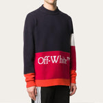 Men's Off-White Alphabet logo Knit OMHE048E20KNI0014525