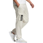 Men's adidas neo Stripe Multiple Pockets Casual Sports Pants/Trousers/Joggers Bauxite Brown HC9672