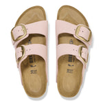 (WMNS) Birkenstock Arizona Big Buckle Nubuck Leather Narrow Fit Sandals 'Soft Pink' 1026583