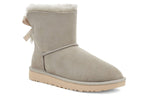(WMNS) UGG Mini Bailey Bow II Fleece Lined light grey 1016501-GOA