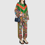 (WMNS) Gucci Flora GG Supreme Pattern Track Pants 605437-XJB9I-2103
