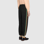 Gucci Classic Red Green GG Knit jogging Sports Pants Black 663569-XJDE9-1043