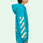 Off-White SS20 Hooded Sweatshirt Men Blue OMBB037R20E300023948