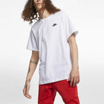 Nike MENS Embroidered Crew-neck Short Sleeve White AR4999-101
