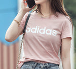 (WMNS) adidas neo Round Neck Sports Short Sleeve Pink FP7875