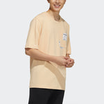 adidas neo M BQFD TEE 3 Pocket Round Collar Male Yellow H62006