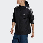 adidas originals 3-stripes Wb Fz Hoodie Jacket For Men Black GN3475