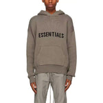 Fear of God Essentials FW20 Knit Logo Hoodie 'Taupe' FOG-FW20-366