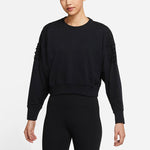 (WMNS) Nike Casual Sports Knit Training Round Neck Black Hoodie DA0449-010
