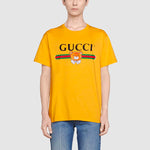 Kai x Gucci Crossover SS21 Loose Round Neck Short Sleeve Yellow 548334-XJDJH-7219