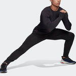 adidas Adi Runner Ls Logo Round Neck Long Sleeves Black GC6733
