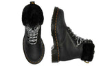 (WMNS) Dr. Martens 1460 Stay Warm Wear-resistant fur Martin boots Black 26951001