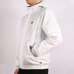 Converse hooded Drawstring Zipper Pocket Jacket White 10019993-A03