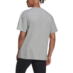 adidas M Fv T Solid Color Logo Athleisure Casual Sports Round Neck Short Sleeve Gray HE4365