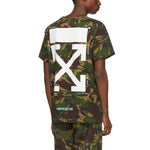 Off-White Green Camouflage Arrows Short Sleeve OMAA002S188780129901