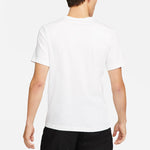 Men's Nike Alphabet Logo Printing Round Neck Pullover Short Sleeve White T-Shirt DR7806-100
