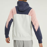 Men's adidas Logo Printing Contrasting Colors Color Block Hooded Jacket Autumn Multicolor HE7470