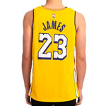 Nike NBA City limited Basketball Vest SW Fan Edition 19-20 Season Lakers LeBron James 23 Yellow AV4646-729