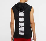 Air Jordan Air Dri-Fit Back Alphabet Printing hooded Vest Black White CW0373-010