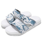 (WMNS) Nike Benassi Duo Ultra Slide 'White Blue Black' 819717-002
