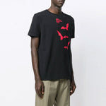 Off-White Printing Short Sleeve Ordinary Version Black OMAA027E191850071020