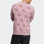 adidas Fi Bp1 Aop Swt Full Print Sports Round Neck Pullover Couple Style Pink HE7449