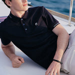 FILA Casual Solid Color Short Sleeve Polo Shirt Blue F11M122101F-NV