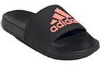 adidas Adilette Cozy Wear-Resistant Black Unisex Slippers 'Black Pink' GZ3778