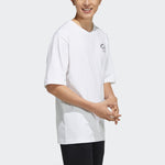 adidas neo M Bqfd Tee 2 Subject Printing Loose Sports Short Sleeve White H62007