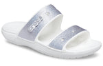 Crocs Classic Casual Fashion Unisex Silver Slippers 207769-90H