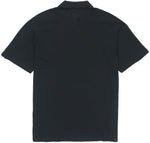 adidas Wj Solid Color Logo Micro Mark Athleisure Casual Sports Short Sleeve Polo Shirt Black HE5164
