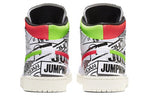 (GS) Air Jordan 1 Mid 'All Over Logos' 554725-143