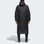 adidas Long Hooded Down Jacket 'Black' BQ6590
