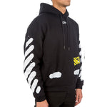Off-White Graffiti Stripe Hoodec Fleece Men Black OMBB009S171920231001