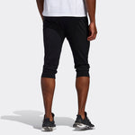 adidas M PNT 34 DK 3S Training Running Sports Slim Fit Cropped Pants Black FT2839