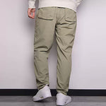 Men's Converse Solid Color Woven Straight-Leg Casual Pants/Trousers light grey Green 10021100-A04
