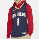 Nike NBA Zion Williamson Basketball Sports Jersey SW Fan Edition New Orleans Pelicans 1 Navy Blue Dark blue 864493-427