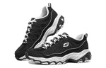 (WMNS) Skechers D Lites Low-Top Daddy Shoes Black/White 12087-BKW