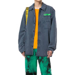 Off-White Logo Print Button Up Shirt OMGA102R20E300083245