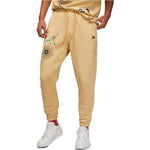 Air Jordan Word Embroidered Drawstring Casual Joggers/Pants/Trousers Men's Brown DQ8016-252