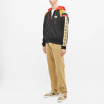 Gucci Vintage Side Logo Patchwork Striped GG-Buckle Hooded Jacket For Men Multi-color 625338-XJCNQ-1082