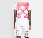 Off-White FW20 Marker Arrow Red Arrow Printed Men White OMAA027E20JER0050125