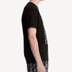 Men's LOUIS VUITTON Logo Printing Round Neck Short Sleeve Black 1A8GV6