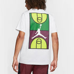 Air Jordan Back Stadium Large Printing Short Sleeve White CJ6291-100