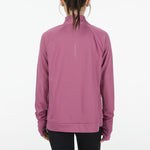(WMNS) Nike DRI-FIT Half Zipper Quick Dry Reflective Sports Long Sleeves Deep Red T-Shirt DD6842-507