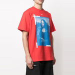 Off-White SS21 Printing Short Sleeve Version Red OMAA038R21JER0012501