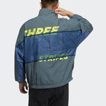 adidas M Wrd Wov Jkt Sports Loose Contrasting Colors Printing Woven Stand Collar Jacket Blue GL8682