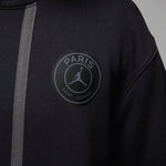 Air Jordan x Paris Saint-Germain Fleece Pullover Hoodie Asia Sizing 'Black' DZ2924-010